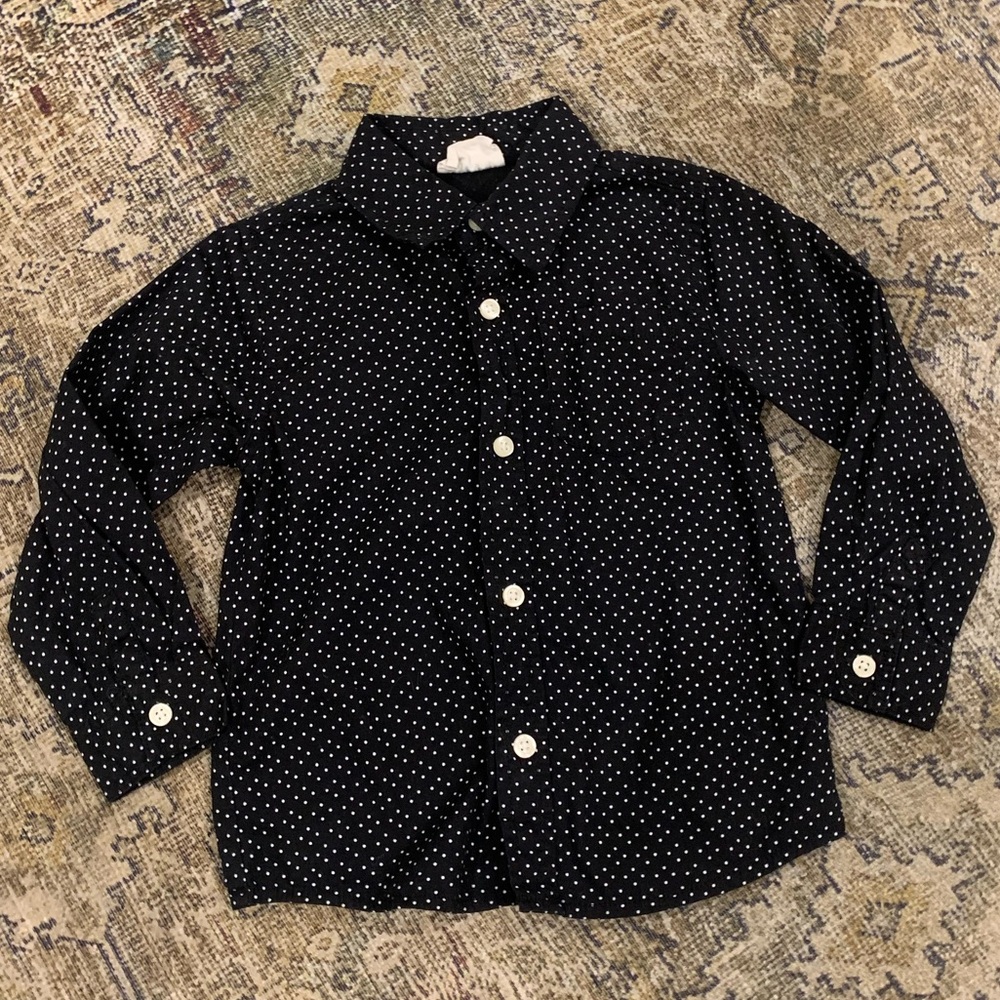 Crazy 8 Polka Dot Button Down Shirt